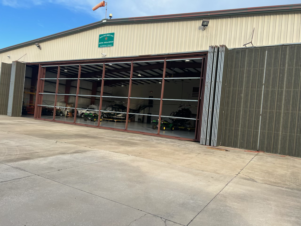 Aviation hangar door project
